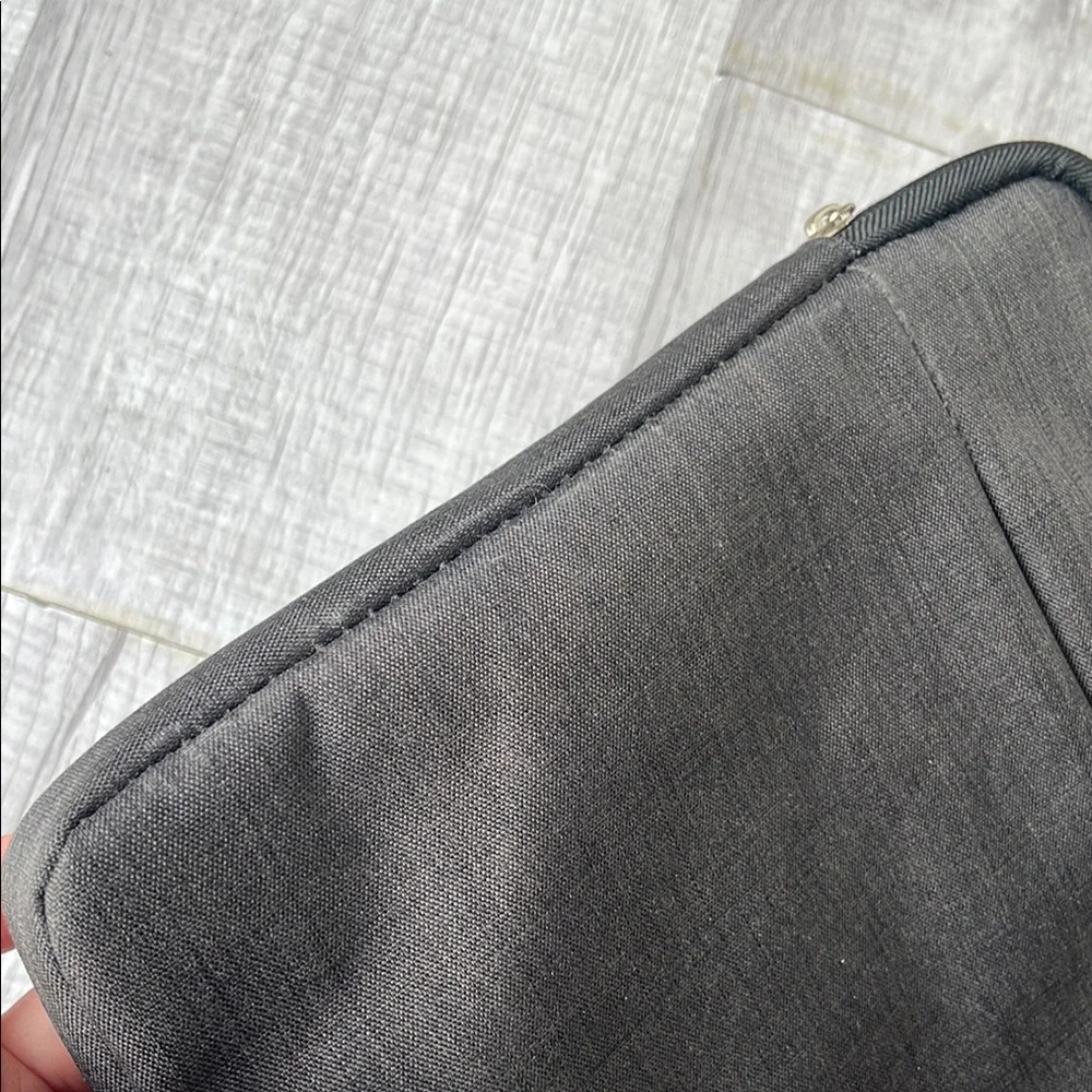 Sleek Gray Laptop Bag with Minimalist Design